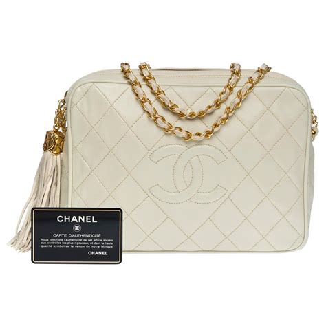 sac chanel blanc cassé